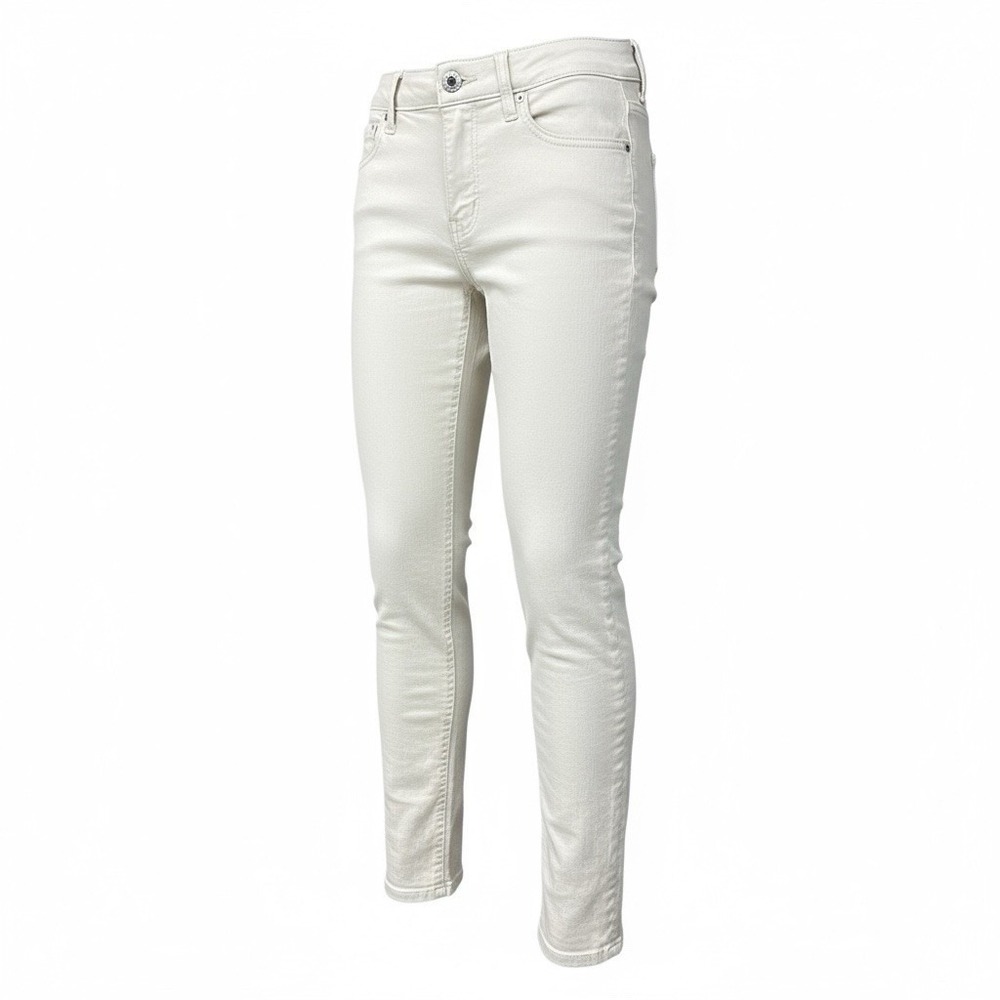 Democracy Ab Tech Beige Skinny Jeans Womens 2 Stretch Mid‎ Rise